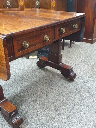 Good Antique Rosewood Sofa Table - Image 5