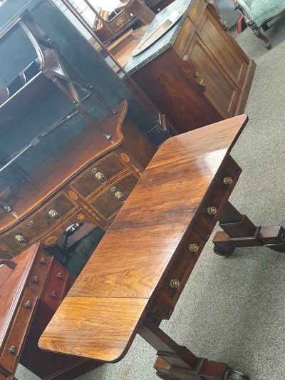 Good Antique Rosewood Sofa Table - Image 10