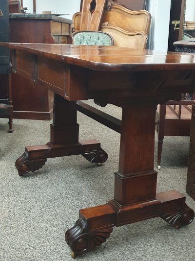 Good Antique Rosewood Sofa Table - Image 14