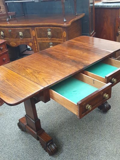 Good Antique Rosewood Sofa Table - Image 3