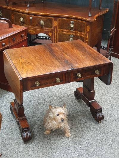 Good Antique Rosewood Sofa Table - Image 2