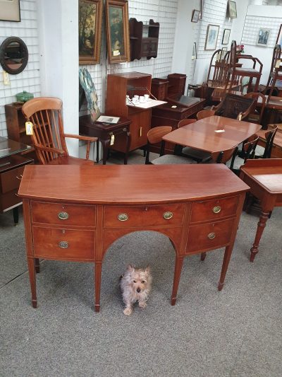 Antique Georgian Revival Bow Front Sideboard - Image 3