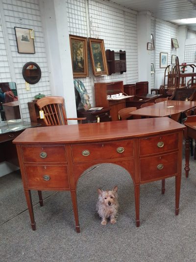 Antique Georgian Revival Bow Front Sideboard - Image 5