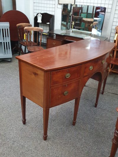 Antique Georgian Revival Bow Front Sideboard - Image 6