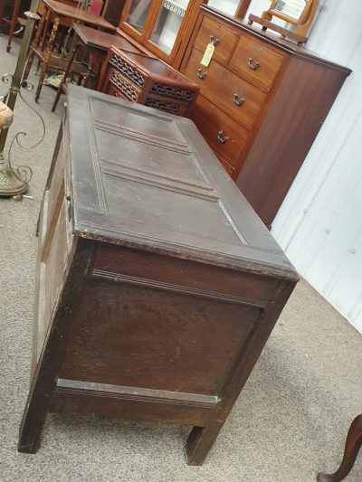 Antique 18thC Oak Georgian Coffer - Image 8