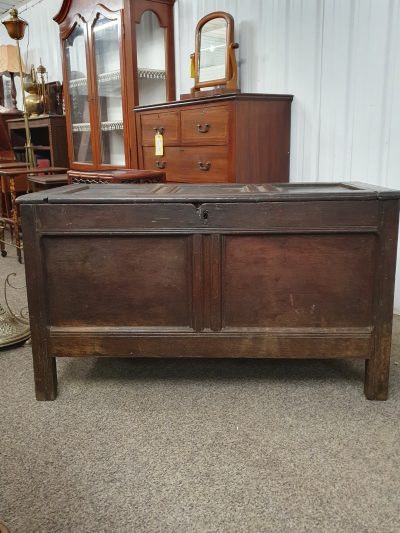 Antique 18thC Oak Georgian Coffer - Image 7