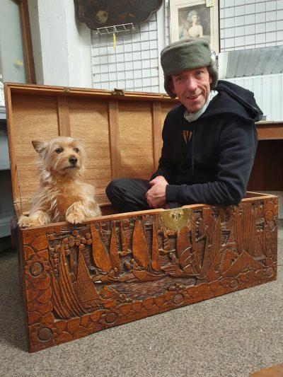 Antique Chinese Camphor Wood Box Chest - Image 3