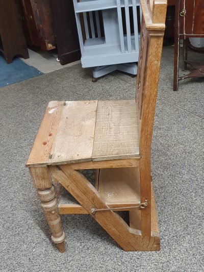 Antique Edwardian Metamorphic Step Chair - Image 6