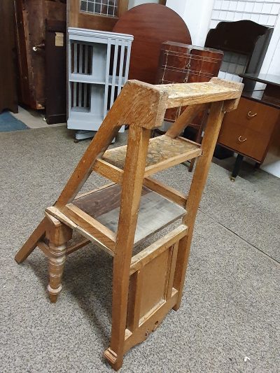 Antique Edwardian Metamorphic Step Chair - Image 3