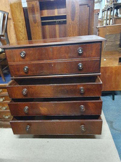 Antique Victorian Secretaire Desk Chest - Image 2