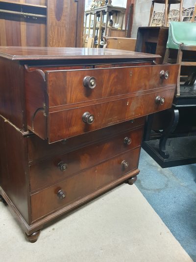 Antique Victorian Secretaire Desk Chest - Image 3