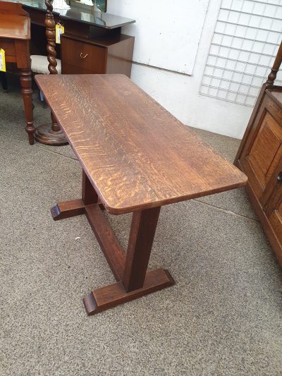 Small Antique Oak Refectory Table - Image 11