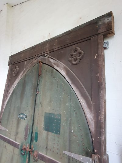 Large Antique Arch Top Gothic Door - Image 4