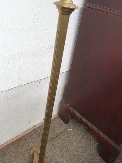 Antique Arts & Crafts Telescopic Brass Standard Lamp - Image 4