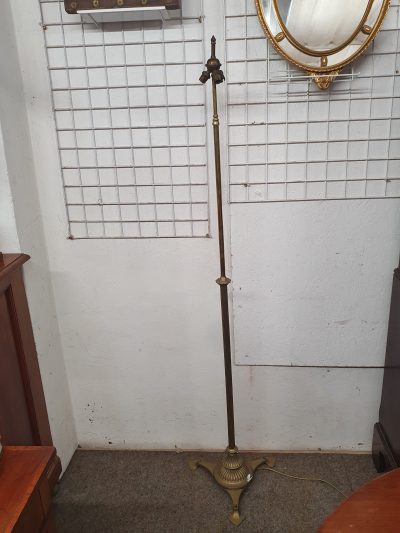 Antique Arts & Crafts Telescopic Brass Standard Lamp - Image 6