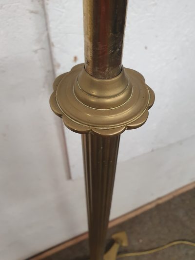 Antique Arts & Crafts Telescopic Brass Standard Lamp - Image 8