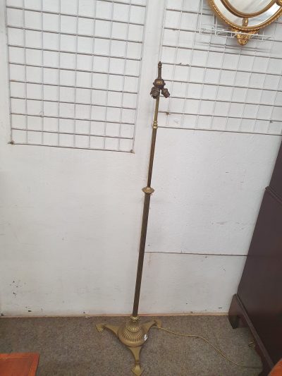 Antique Arts & Crafts Telescopic Brass Standard Lamp - Image 9