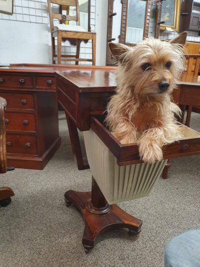 Antique Rosewood Work Table - Image 4