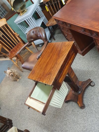 Antique Rosewood Work Table - Image 10