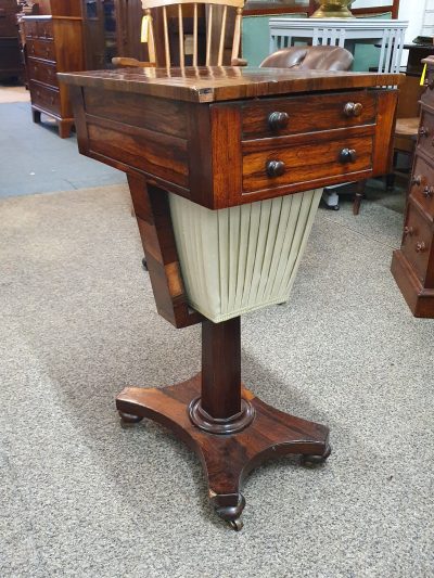 Antique Rosewood Work Table - Image 6