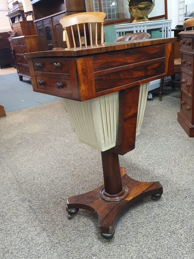 Antique Rosewood Work Table - Image 5