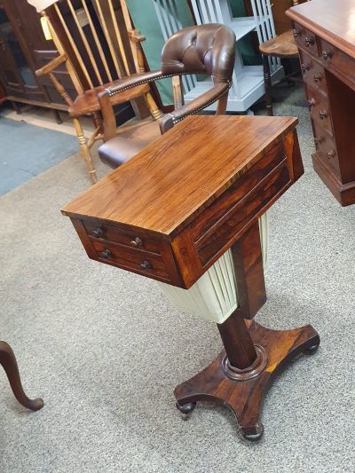 Antique Rosewood Work Table - Image 8