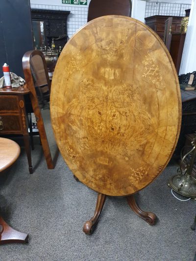 Antique Victorian Walnut Table - Image 2