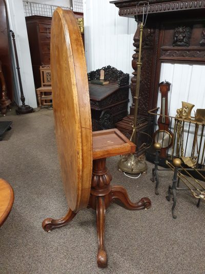 Antique Victorian Walnut Table - Image 3