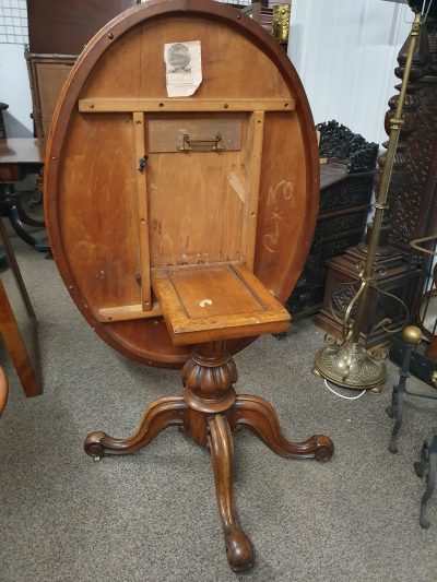 Antique Victorian Walnut Table - Image 5