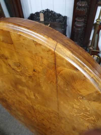 Antique Victorian Walnut Table - Image 6