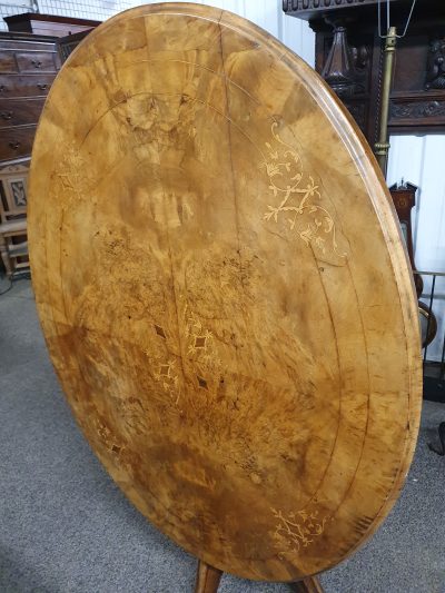 Antique Victorian Walnut Table - Image 7