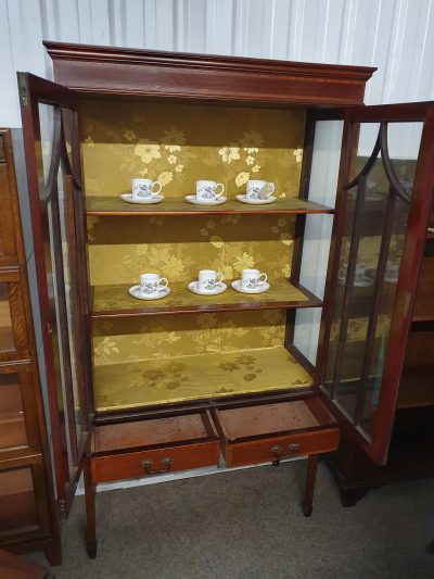 Good Antique Edwardian Display Cabinet - Image 3