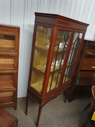 Good Antique Edwardian Display Cabinet - Image 6