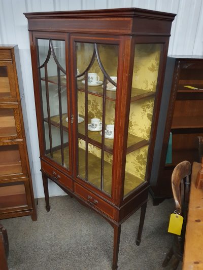 Good Antique Edwardian Display Cabinet - Image 2