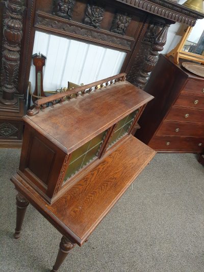 Antique French Oak Side Table - Image 3