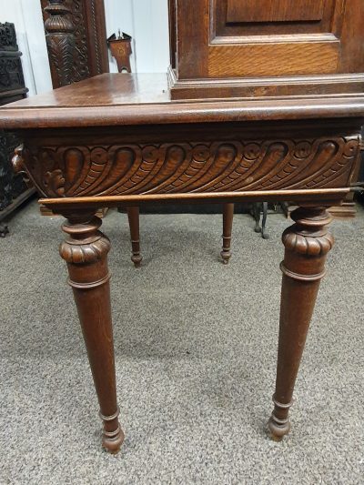 Antique French Oak Side Table - Image 5