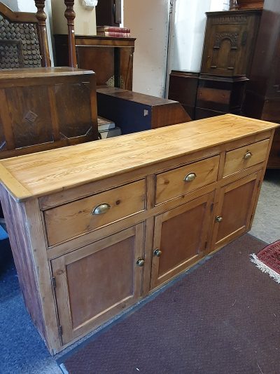 Antique Pine Kitchen Dresser - Image 2