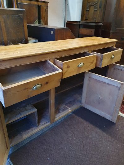 Antique Pine Kitchen Dresser - Image 4