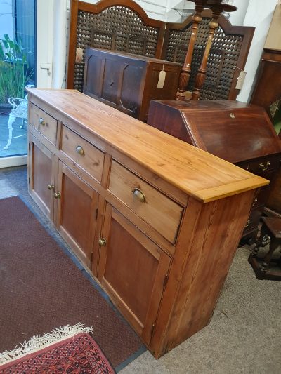 Antique Pine Kitchen Dresser - Image 5