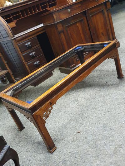 Good 1920's Chinese Marble Top Coffee Table - Image 4