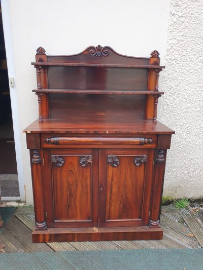 Good Antique Victorian Rosewood Chiffonier - Image 9