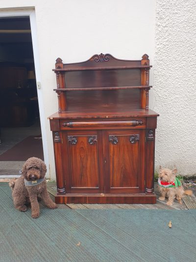 Good Antique Victorian Rosewood Chiffonier - Image 4