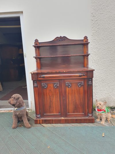 Good Antique Victorian Rosewood Chiffonier - Image 8