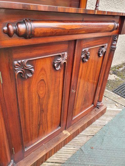 Good Antique Victorian Rosewood Chiffonier - Image 7