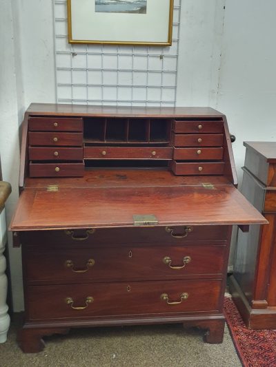 Antique Georgian Bureau Writing Desk - Image 5