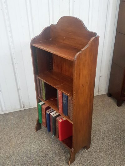 Small Antique Arts & Crafts Oak Bookcase Shelves - Image 2