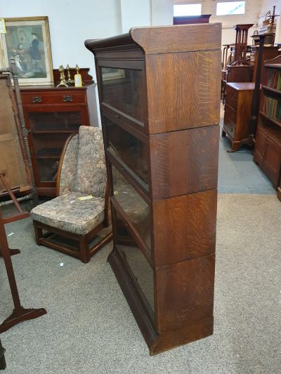 Antique Stacking Oak Bookcase Cabinet - Image 2