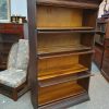 Antique Stacking Oak Bookcase Cabinet - Image 5