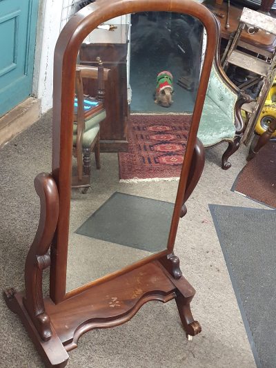 Antique Victorian Cheval Dressing Mirror - Image 3