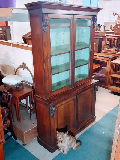 Antique Victorian Bookcase - Image 7